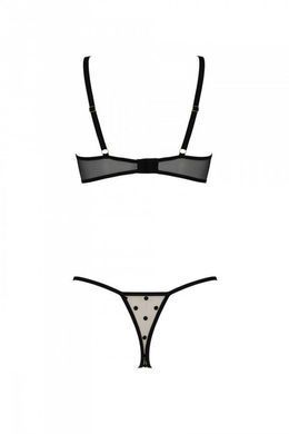 Еротичний комплект Passion MARINA SET WITH OPEN BRA, XXL/XXXL, beige, відкриті чашки SO9734 фото