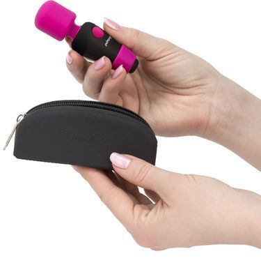 Мини вибромассажер PalmPower Pocket с чехлом на молнии, водостойкий, перезаряжаемый, длина 9 см SO2735 фото
