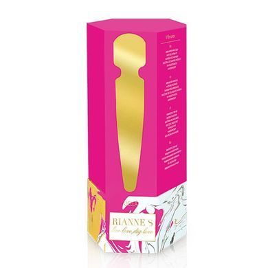 Вибромассажер Rianne S: Bella Mini Wand Rose, 10 режимов работы, медицинский силикон SO3868 фото