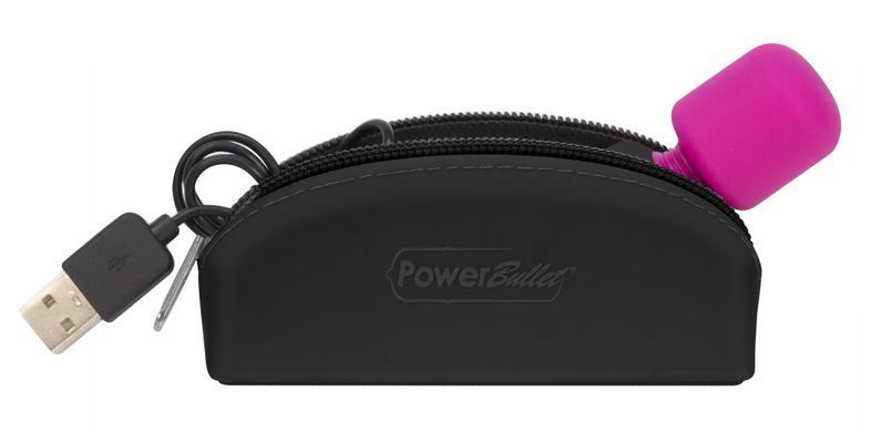 Мини вибромассажер PalmPower Pocket с чехлом на молнии, водостойкий, перезаряжаемый, длина 9 см SO2735 фото