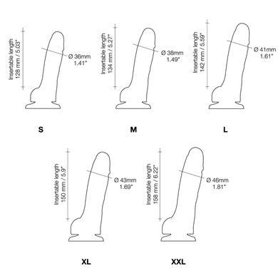 Реалістичний фалоімітатор Strap-On-Me Sliding Skin Realistic Dildo Vanille S, ефект рухливої шкіри SO6251 фото