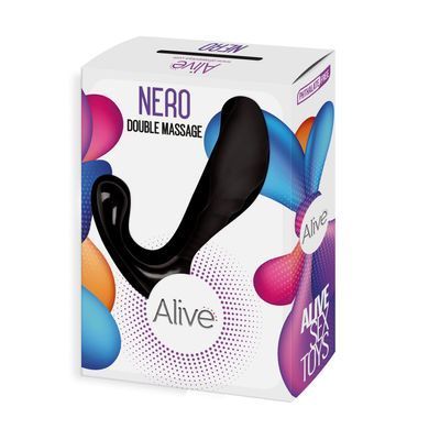 Самый недорогой массажер простаты Alive Nero для новичков, силикон и пластик, отлично для старта AL20459 фото