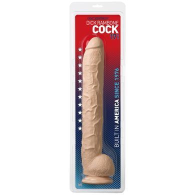 Фаллоимитатор Doc Johnson Dick Rambone Cock White, диаметр 6см, длина 42см, ПВХ SO1546 фото