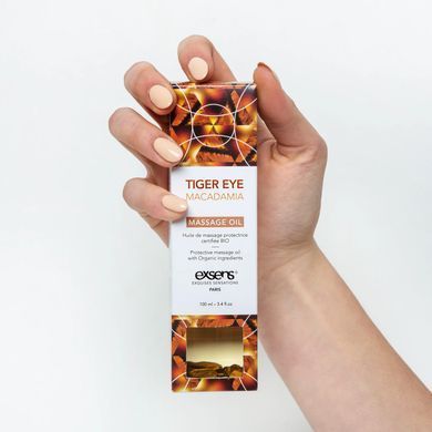 Масажна олія EXSENS Tiger Eye Macadamia (захист з тигровим оком) 100мл, натуральна SO2379 фото