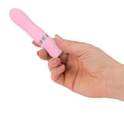 Розкішний вібратор PILLOW TALK - Flirty Pink з кристалом Сваровські, гнучка головка SO2725 фото