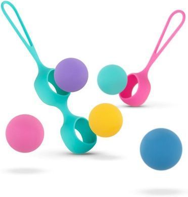 Набір вагінальних кульок PMV20: Vita &ndash; Kegel Ball Set, маса 40, 50, 60 г, два тримачі SO8896 фото