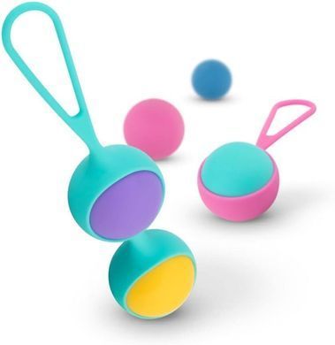 Набір вагінальних кульок PMV20: Vita &ndash; Kegel Ball Set, маса 40, 50, 60 г, два тримачі SO8896 фото