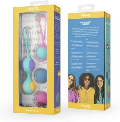 Набір вагінальних кульок PMV20: Vita &ndash; Kegel Ball Set, маса 40, 50, 60 г, два тримачі SO8896 фото