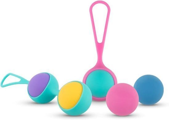 Набір вагінальних кульок PMV20: Vita &ndash; Kegel Ball Set, маса 40, 50, 60 г, два тримачі SO8896 фото