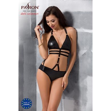 Боди монокини под латекс LAMIS BODY black S/M - Passion Exclusive PS24802 фото