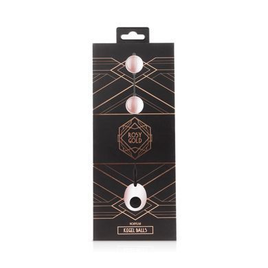 Металеві вагінальні кульки Rosy Gold - Nouveau Kegel Balls, маса 376 г, діаметр 2,8 см SO4594 фото