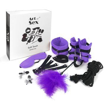 BDSM-набір Art of Sex &ndash; Soft Touch BDSM Set, фіолетовий, 9 предметів SO6600 фото