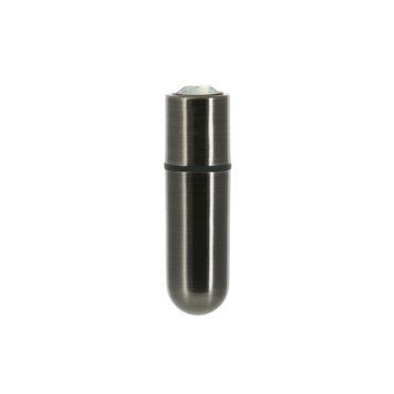 Вибропуля PowerBullet - First-Class Bullet 2.5" with Key Chain Pouch, Gun Metal SO6846 фото