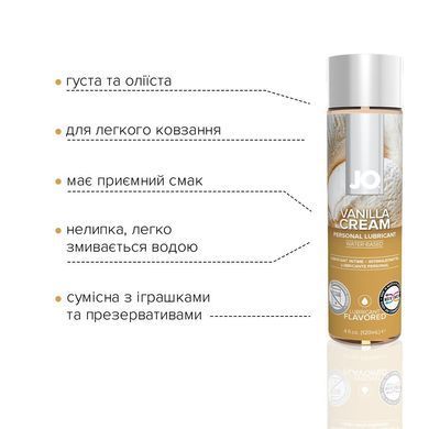 Смазка на водной основе System JO H2O &mdash; Vanilla Cream (120 мл) без сахара, растительный глицерин SO1778 фото