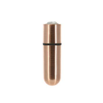 Вибропуля PowerBullet - First-Class Bullet 2.5" with Key Chain Pouch, Rose Gold SO6847 фото