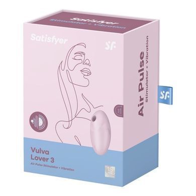 Вакуумний стимулятор з вібрацією Satisfyer Vulva Lover 3 Pink SO7782 фото