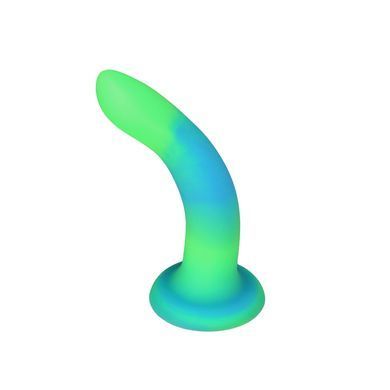 Фалоімітатор, що світиться в темряві, ADDICTION Rave 8&Prime;, Glow in the Dark Dildo Blue Green, 20,3 см SO6849 фото