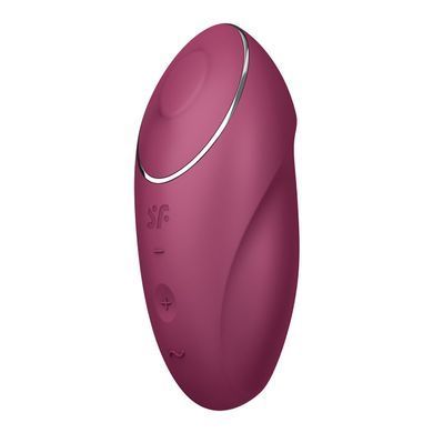 Вібростимулятор-пульсатор Satisfyer Tap & Climax 1 Red, ефект постукування пальцем, 2 мотори SX0566 фото
