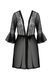 Пеньюар Passion LEAFA PEIGNOIR black XXL/XXXL - ECO Passion SX0508 фото 3