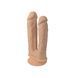Подвійний фалоімітатор з вібрацією SilexD Double Gusto Vibro Flesh (Model 1 size 8" & 7") + LRS, діаметр 4,5 см та 3,7 см SO8209 фото 2