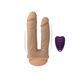Подвійний фалоімітатор з вібрацією SilexD Double Gusto Vibro Flesh (Model 1 size 8" & 7") + LRS, діаметр 4,5 см та 3,7 см SO8209 фото 1