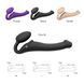 Безремневой страпон с вибрацией Strap-On-Me Vibrating Black M, диаметр 3,3см, пульт ДУ, регулируемый SO3354 фото 8