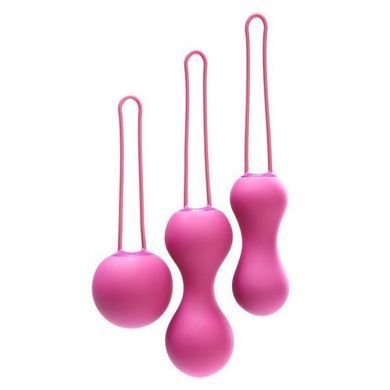 Набір вагінальних кульок Je Joue - Ami Fuchsia, діаметр 3,8-3,3-2,7см, вага 54-71-100гр + подарунок косметичка SO3044 фото