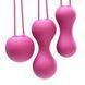 Набір вагінальних кульок Je Joue - Ami Fuchsia, діаметр 3,8-3,3-2,7см, вага 54-71-100гр + подарунок косметичка SO3044 фото 2