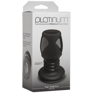 Анальний тунель Doc Johnson Platinum Premium Silicone &mdash; The Stretch &mdash; Medium &mdash; Black SO4923 фото
