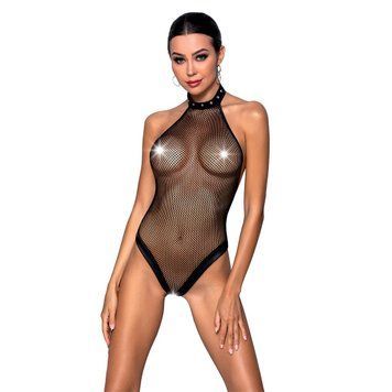 Боди-халтер с открытым доступом Passion MOONLIGHT BODY L/XL black SO8448 фото