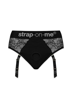 Мереживні трусики для страпона з підв&rsquo;язками для панчіх Strap-On-Me DIVA HARNESS - L SO4512 фото