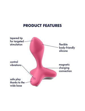 Анальная пробка с вибрацией Satisfyer Game Changer Pink SO6104 фото