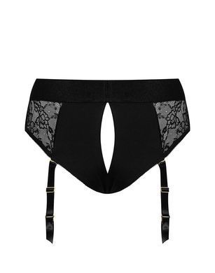 Мереживні труси для страпону з підв'язками для панчох Strap-On-Me DIVA HARNESS - M SO4513 фото