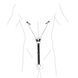 Зажимы для сосков с фиксацией на мошонке Nipple Clamps for Men, Эко кожа SO5146 фото 3