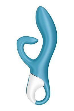 Вібратор-кролик із потрійним відростком Satisfyer Embrace me Turquoise, 2 мотори, діаметр 3,6 см SO6284 фото