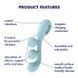 Універсальний вібратор Satisfyer Tri Ball 2, 3 мотори, гнеться SO7784 фото 8