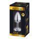 Металлическая анальная пробка с кристаллом Alive Mini Metal Butt Plug Pink M SO6002 фото 2