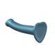 Насадка для страпону Strap-On-Me Mono Density Dildo M Blue, діам. 3,3 см, одношаровий силікон, гнучк SO3569 фото 2