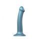 Насадка для страпону Strap-On-Me Mono Density Dildo M Blue, діам. 3,3 см, одношаровий силікон, гнучк SO3569 фото 1