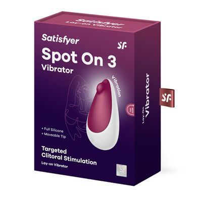 Вибратор Satisfyer Spot On 3 Berry, компактный и мощный, 12 режимов SX2177 фото