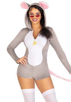 Комбінезон-костюм миші Leg Avenue Comfy Mouse M, з капюшоном SO9222 фото