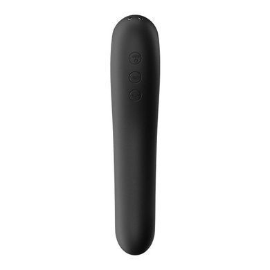 Вакуумный стимулятор с вибрацией Satisfyer Dual Kiss Black SO6114 фото