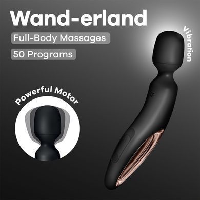 Вибромассажер Satisfyer Wand-erland (Black/Rosegold) SX2698 фото