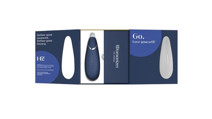 Вакуумный клиторальный стимулятор Womanizer Premium 2 - Blueberry, функции Autopilot и Smart Silence SO8752 фото